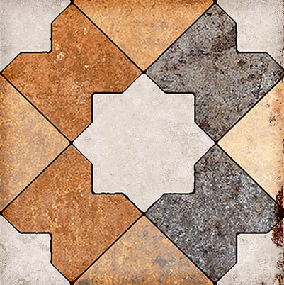 Мелкоформатная плитка Margaret Dec Mix matte 99х99х7 - фото